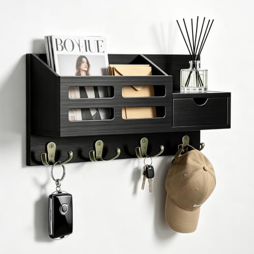 Key Holder Wall Mount Black Key Holder by KISENG