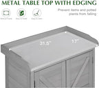 Outdoor Storage Cabinet & Potting Bench Table - Image 3