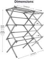 BLACK+DECKER Space Saving 3-Tier Expandable Clothes Drying Rack, Foldable - Image 2