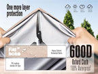 Patio Square Table Cover, 32Wx32Dx16H Inches 100% Waterproof Heavy Duty Outdoor - Image 4