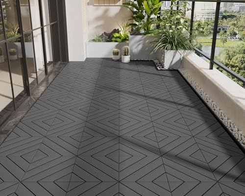 216 PCS Plastic Interlocking Deck Patio Tiles - Image 3