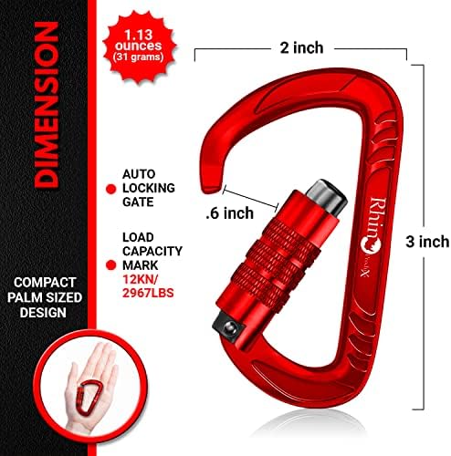 Rhino Produxs 12kN Heavy Duty Carabiner Clips - Image 2
