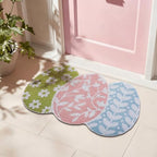 Tinideya Easter Welcome Doormat Easter Eggs Non Slip Coir Door Mat - Image 6