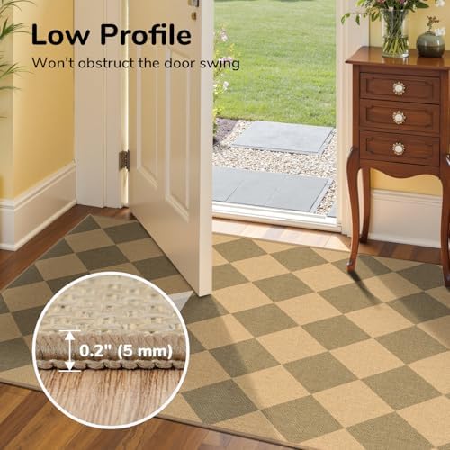 Lessymo Checkered Runner Rug 2.6x8 - Image 5