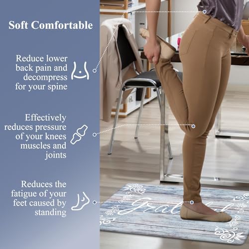 HEBE Anti Fatigue Kitchen Mat Set of 2, Cushioned Kitchen Mats - Image 6