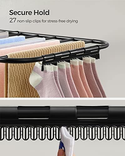 SONGMICS Clothes Drying Rack, Foldable Space-Saving Laundry Drying Rack - Image 5