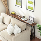 MAHANCRIS Console Table for Entryway, 2-Tier Extra Long Sofa Table Behind Couch - Image 5