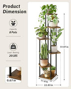 GENTINGBRO Corner Plant Stand Indoor Tall Plant Shelf - Image 4