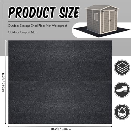 Shed Floor Mat 8.2 x 10.2 ft, PE Backing - Image 2