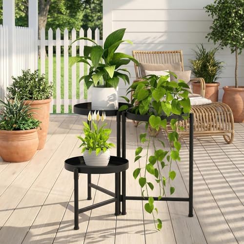 3 Tier Tall Metal Plant Stand, Duty Tiered Flower Shelf - Image 6