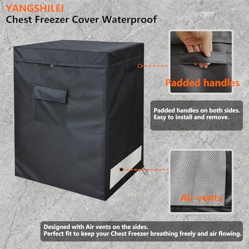 7.0 Cu Ft Chest Freezer Covers for Outside, 32.5W×22.5D×33.5H - Image 4