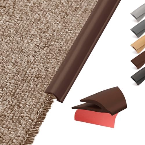 Carpet Edge Trim Binding Rug Protector Thin Rugs Deep Brown 6.6FT by Unknown