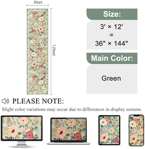 DUKINO 3x12 Washable Runner Rug, Long Hallway Runner Rug Non Slip - Image 2