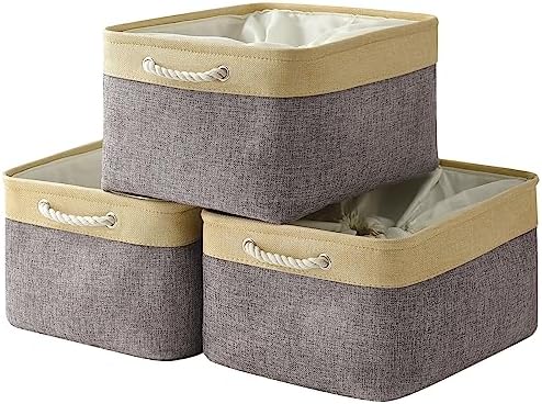 TheWarmHome Storage Baskets for Organizing, Extra Large-3Pack, 17.7L×13.8W×9.8H by TheWarmHome