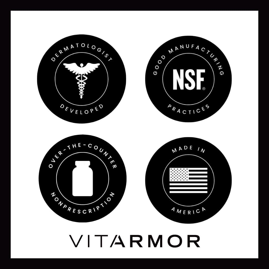 SunArmor Advanced with Nicotinamide and Powered by Polypodium Fights The Signs of Photoaging, Use with Sunscreen, Dermatologist Developed, 120 Capsules
