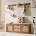 Rattan Narrow Entryway Bench by WINWY