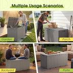 Devoko 100 Gallon Outdoor Storage Box, Waterproof Deck Box Lockable - Image 4