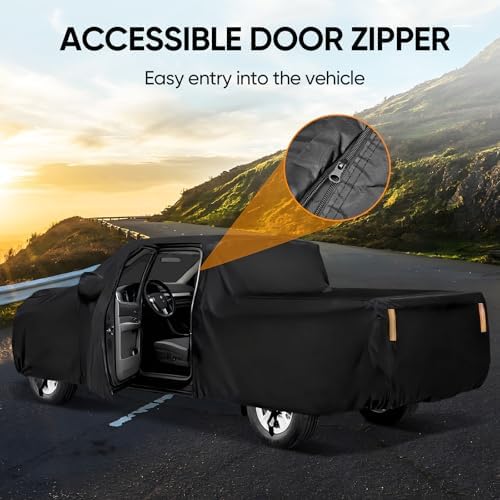 Truck Cover Waterproof All Weather Pickup Car Cover Length up to 210 inch - Image 3