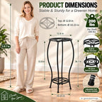 TOSKING 2-Tier Tall Metal Plant Stand, Indoor Outdoor - Image 3