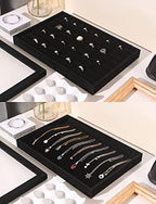 Coward Set of 5 Stackable Jewelry Organizer Tray Necklace Earring Box Storage - Image 2