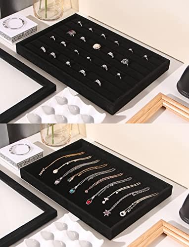 Coward Set of 5 Stackable Jewelry Organizer Tray Necklace Earring Box Storage - Image 2