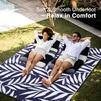OLANLY Outdoor Rug 6x9 ft Waterproof Reversible Leaf Mat - Image 5