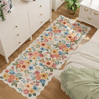 DUKINO 2x6 Runner Rug, Floral Washable Rug - Image 3