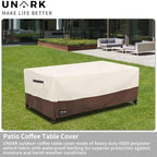 Outdoor Patio Coffee Table Cover, 600D Waterproof Heavy Duty Outdoor Table Cover - Image 5