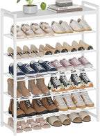 6 Tier Shoe Rack Organizer for 24-30 Pairs, Tall Metal Shoe Storage Shelf by Unknown
