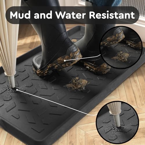 tchdio Durable Rubber Boot Tray and Shoe Mat - Image 3