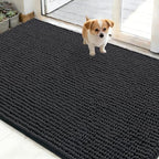 OLANLY Dog Door Mat for Muddy Paws 48x30, Extra Absorbent Chenille Mud Mat by OLANLY