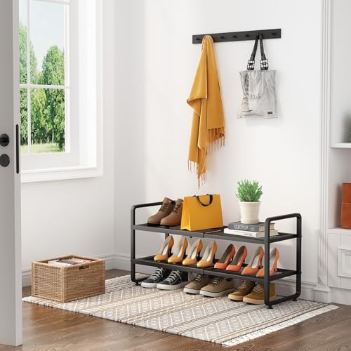 Expandable Metal Shoe Rack for Closet, Entryway & Garage - Image 2