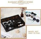 Emibele Glasses Organizer Jewelry Tray, 8 Grids Velvet Tray Watch Storage - Image 2