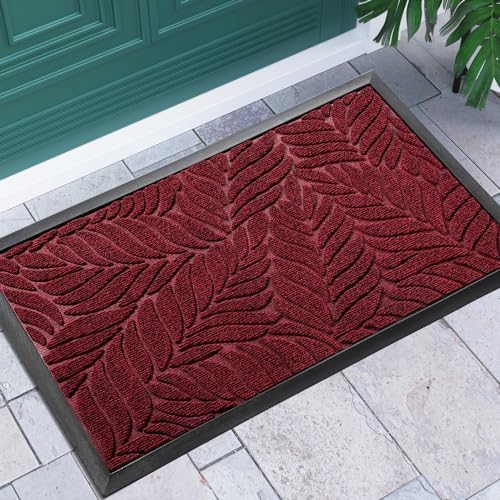 Yimobra Leaf Pattern Door Mat, 36 x 24 in by Yimobra