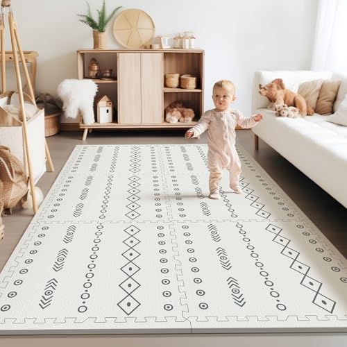 Baby Foam Play Mat for Floor, PIGLOG 72x48 Baby Crawling Mat, Puzzle Mats for by PIGLOG