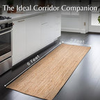 Hausattire Jute Braided Woven Kitchen Runner 2x6 Feet - Image 2