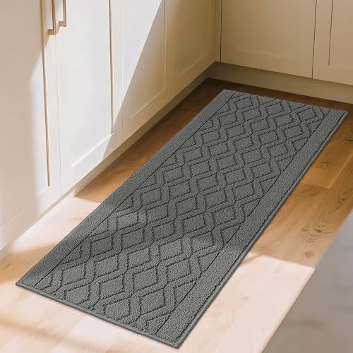 COSY HOMEER Kitchen Rugs and Mats 20"x48" Non Slip Kitchen Mats by COSYHOMEER