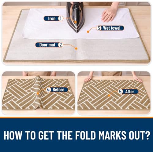 OLANLY Indoor Door Mat 48x32, Low-Profile Dirt Resistant Doormat - Image 7