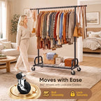 HOKEEPER Clothes Rack Load 450LB Clothing Rack Height Adjustable Black - Image 2