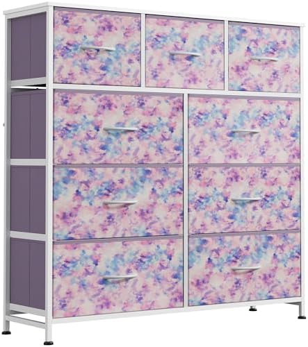 WLIVE Tall Dresser for Bedroom, 9 Drawer Chest of Drawers by WLIVE