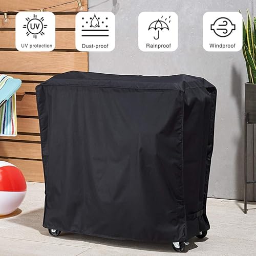 Cooler Cart Cover for 80-100 Qt Patio Rolling Ice Chest Cart - Image 3