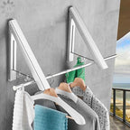 Clothes Drying Rack Folding Indoor, Wall Mounted Drying Racks - Image 4