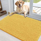 OLANLY Dog Door Mat for Muddy Paws 36x24, Extra Absorbent Chenille Mud Mat by OLANLY