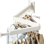 HEILAIYI Wall Mounted Clothes Hanger, Clothes Drying Rack, Laundry Drying Rack - Image 3