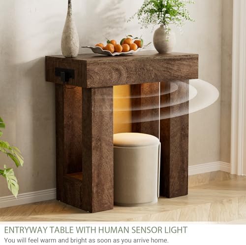 Unikito 32" Entry Table with Sensor Light & AC Outlets with USB-C Ports - Image 3