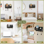 Key Holder Wall Mount, Wooden Key and Mail Organizer - Image 6