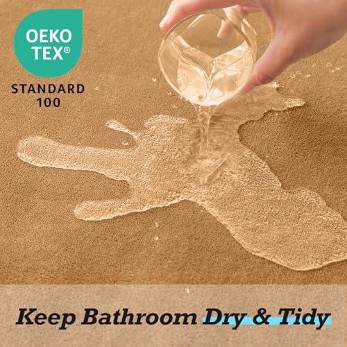 HUXMEYSON Bathroom Rugs Sets 3 Piece, Non-Slip & Quick Dry Bath Mat Set - Image 4