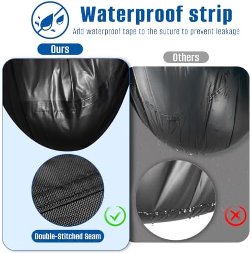 SIRUITON 5-Piece Patio Furniture Covers Waterproof, Lawn Patio Set Covers - Image 3