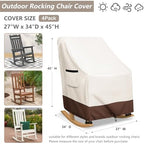 Rocking Chair Cover 4 Pack 600D Heavy Duty Waterproof - Image 3