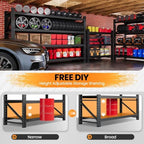 60” Wide Heavy Duty Metal Garage Shelving, Adjustable Storage Shelf - Image 4